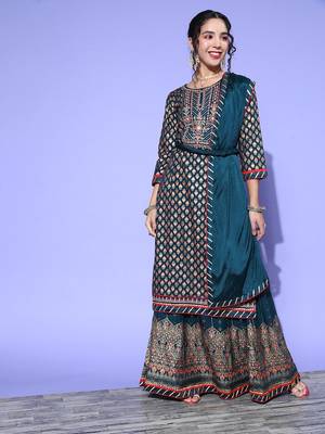 "The Venus" Women Ethnic Kurti Skirt & Dupatta Set 2