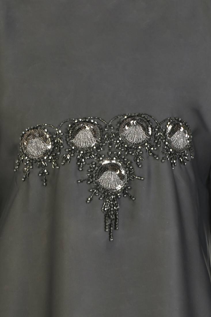 Khadija Fashion,Women And Girls Self Designed Abaya,Burqa  With Georgette Scarf, Finest Hand Worked On Chest.