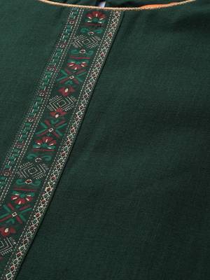 Indo Era Green Foil Printed Straight Kurta With Palazzo Set 5