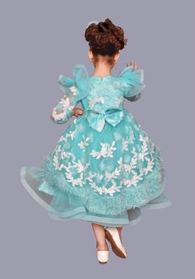 Aqua Blue Fancy Dress 3