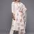 Indo Era Off White Floral Embroidered Straight Kurta Trouser With Dupatta Set
