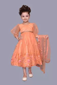 Peach Anarkali