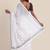 Suta White  Lavender Striped Saree