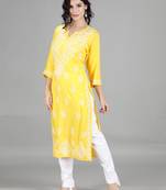 Hand Embroidered Lucknowi Chikankari Cotton Kurta & trouser Set