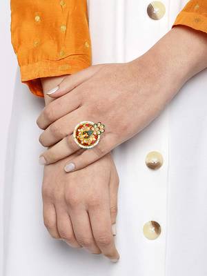 Multicolor cubic zirconia rings 3