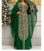 Royal Fashion Wedding Dubai Beaded Kaftan Abaya Party African Clothing Crystal Fancy Work New Year Dresses