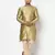 Tabard beige printed jacquard Kurta for men's