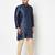 Tabard blue printed jacquard Kurta for men's