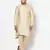 Tabard cream printed jacquard Kurta for men's