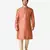 Tabard red  jacquard Kurta for men's