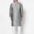 Tabard grey printed jacquard Kurta for men's