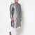 Tabard grey printed jacquard Kurta for men's