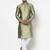 Tabard green printed jacquard Kurta for men's