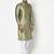 Tabard green printed jacquard Kurta for men's