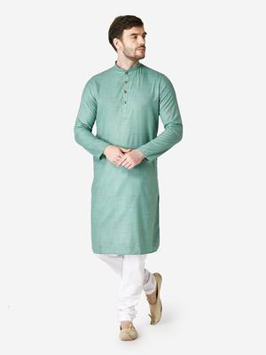 Tabard green  Cotton Kurta for men's 1