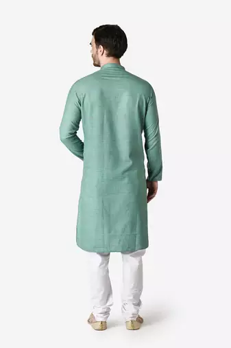 Tabard green  Cotton Kurta for men's