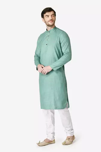 Tabard green  Cotton Kurta for men's