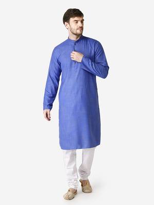 Tabard blue  Cotton Kurta for men's 1