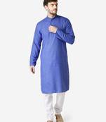 Tabard blue  Cotton Kurta for men's