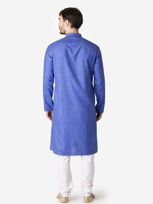 Tabard blue  Cotton Kurta for men's 2