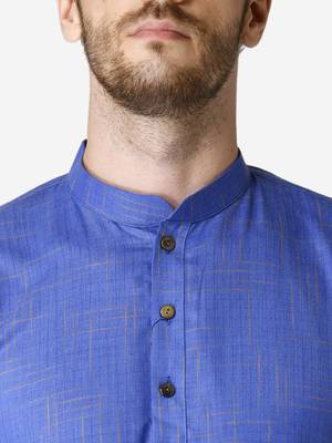 Tabard blue  Cotton Kurta for men's 5