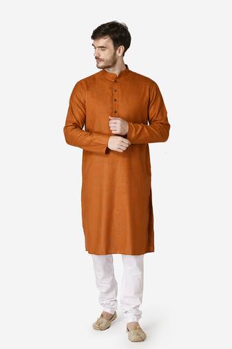 Tabard red  Cotton Kurta for men's