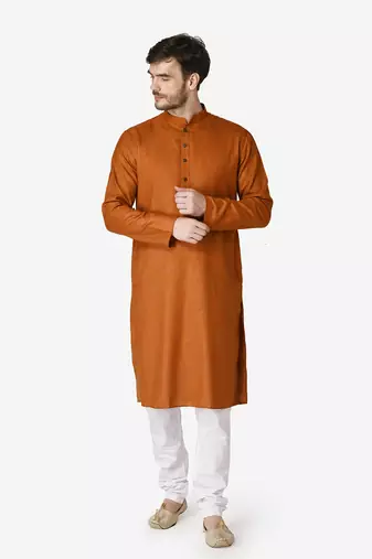 Tabard red  Cotton Kurta for men's