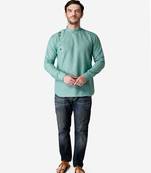 Tabard light_blue  Cotton Short kurta for men's