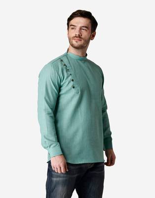 Tabard light_blue  Cotton Short kurta for men's 3