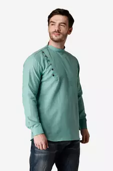 Tabard light_blue  Cotton Short kurta for men's