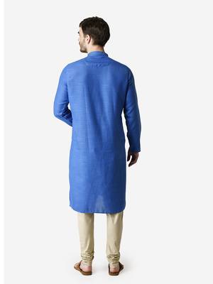 Tabard blue  Cotton Kurta for men's 2