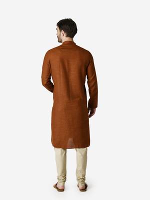 Tabard rust  Cotton Kurta for men's 2