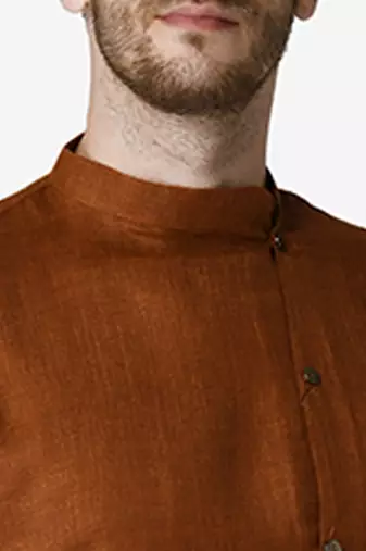 Tabard rust  Cotton Kurta for men's