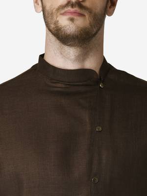 Tabard brown  Cotton Kurta for men's 5