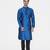 Tabard blue printed jacquard Kurta for men's
