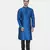 Tabard blue printed jacquard Kurta for men's