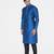 Tabard blue printed jacquard Kurta for men's