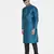 Tabard green printed jacquard Kurta for men's