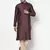 Tabard purple printed jacquard Kurta for men's