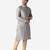 Tabard white printed jacquard Kurta for men's