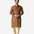 Tabard yellow printed jacquard Kurta for men's