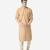 Tabard orange printed jacquard Kurta for men's