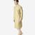 Tabard green printed jacquard Kurta for men's