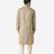 Tabard brown printed jacquard Kurta for men's