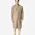 Tabard brown printed jacquard Kurta for men's