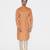 Tabard orange printed jacquard Kurta for men's