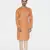 Tabard orange printed jacquard Kurta for men's