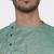 Tabard green printed jacquard Kurta for men's