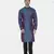 Tabard green printed jacquard Kurta for men's