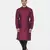 Tabard maroon printed jacquard Kurta for men's